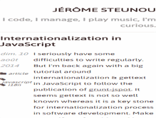 Tablet Screenshot of jeromesteunou.net